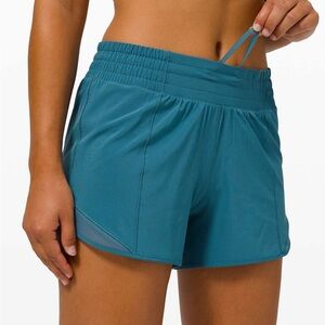 Lululemon Hotty Hot Shorts Teal Women's Athletic Shorts, sz 10